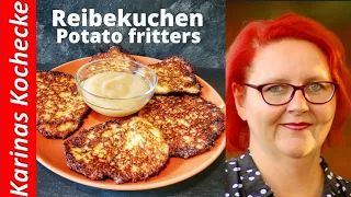 Kartoffelpfannkuchen Reibekuchen Kartoffelpuffer Reibeplätzchen selber machen nach Omas Rezept