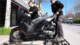 Unboxing QJ MOTORS MTX125 scooter new 2024 model