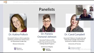 Webinar Panel Discussion- Moving Forward in the COVID-19 Era: Reflections for Canadian Education