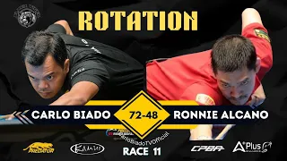 Continuation 🔹Carlo Biado(72) VS Ronnie Alcano(48)🔹Rotation