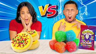 SWEET VS SOUR FOOD CHALLENGE