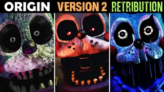 Bonnie in Weekend Legacy vs. V2 vs. Retribution Jumpscare Comparison