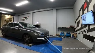 Peugeot 508 2.0 Bluehdi 180cv AUTO Reprogrammation Moteur @ 191cv Digiservices Paris 77 Dyno