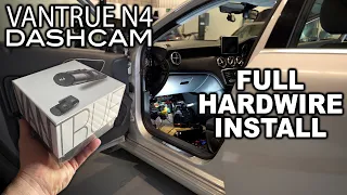 Vantrue N4 Dash Cam | Full Hardwire Install