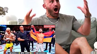 Дикая реакция Волкановски на бои Царукян Оливейра и Гэтжи Холлоуэй UFC 300
