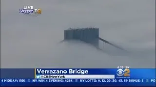 Fog Verrazano-Narrows Bridge In The Fog