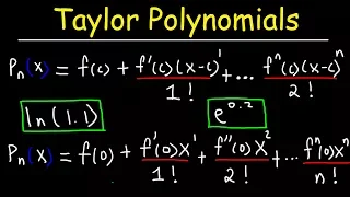 Taylor Polynomials & Maclaurin Polynomials With Approximations