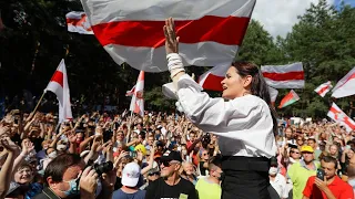 Светлана Тихановская выступает перед Европарламентом