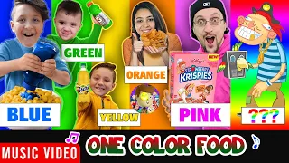 One Color Food 🎵 Raptain Hook (FV Family 24 Hour Challenge Animated Music Video)