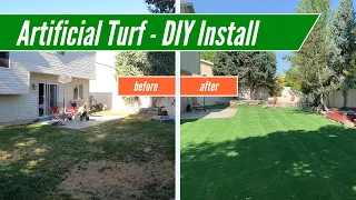 Artificial Turf - DIY Install / Backyard Remodel