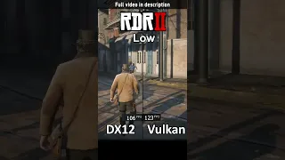 DirectX 12 vs Vulkan in Red Dead Redemption 2