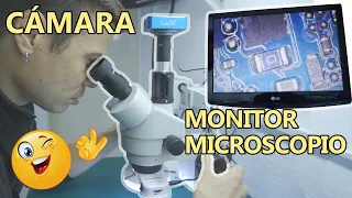 Monitor MICROSCOPIO Amscope 📷 CAMARA VIDEO HDMI 💯1080p @ 60fps - Conectar a Computadora Ordenador