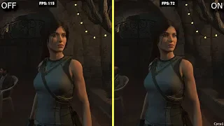 Shadow of the Tomb Raider Ray Tracing ON vs OFF RTX 2080 Ti Benchmark Frame-Rate  Test