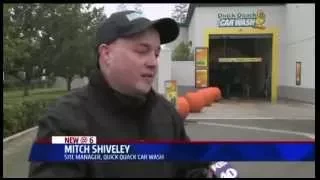 94 year old man SPEEDS through car wash!!