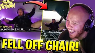 TIMTHETATMAN REACTS TO MEMES OF HIMSELF FALLING OFF HIS CHAIR!