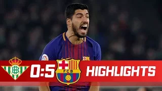 Real Betis vs FC Barcelona 0-5 Goals & Highlights - LaLiga 21/01/2018 HD