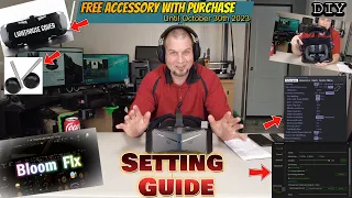 Pimax Crystal BEST FPS Setting Guide: Bloom Fix *Comfort solutions* Flickering problem.Pt.3