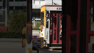 2 Trollies Passing In Tampa Florida!  Teco Trolley, JawTooth shorts