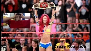 Sasha Banks Wins the WWE RAW WOMENS CHAMPIONSHIP #SUMMERSLAM2017