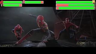 Spider-Man: No Way Home (2021) Final Battle with healthbars