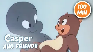 Casper The Shadow Ghost? 🦫 | Casper and Friends in 4K | 1.5 Hour Compilation | Cartoon for Kids