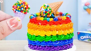 Rainbow Chocolate Cake 🌈 Smart & Creative Rainbow Chocolate Cake Decoration 🧁 LOTUS MEDIA