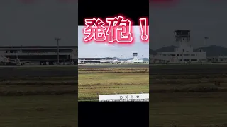 空港内で発砲！🧨バードストライク対策　#japan airline #出雲空港　#縁結び空港　#出雲大社 #宍道湖 #パトロール　#安全第一 #shorts