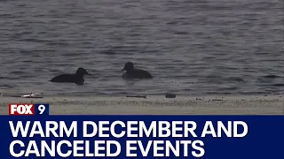 Warm December leads to canceled events in MN