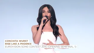 Conchita Wurst "Rise Like A Phoenix" (Opening of the Eurovision Song Contest 2015 (Semifinal 1)) HD