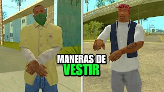 20 Formas de VESTIR a CJ en GTA San Andreas