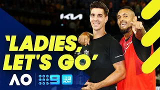 Nick Kyrgios' message on behalf of Kokkinakis after Australian Open victory | Wide World of Sports