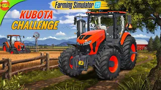 New Kubota Challenge! Using Kubota Vehicles Only  | Farming Simulator 23 Mobile Gameplay