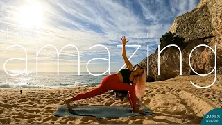 20 min Hatha Yoga Flow to Feel AMAZING //No Music// Yoga to Stretch, Strengthen and Feel Amazing