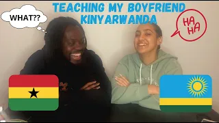 Teaching My Boyfriend Kinyarwanda | RWANDA 🇷🇼 | *FUNNY* How to learn a new language.