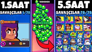 1 MİLYON ELMAS HARCADIM HER ŞEYİ SATIN ALIP OYUNU BİTİRDİM !! BRAWL STARS