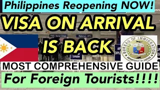 PHILIPPINES IS REOPENING FOR INTERNATIONAL TOURISTS!!! NO MORE QUARANTINE FOR FULLY VACCINATED