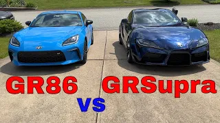 Toyota GR 86 vs GR Supra!