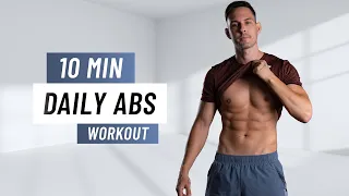 10 MIN DAILY ABS WORKOUT - At Home Six Pack Ab Routine (No Equipment)