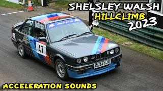 SHELSLEY WALSH HILLCLIMB 2023. Modified Cars, Exhaust, Acceleration Sounds. Compilation, Part 1