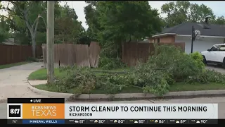 Storm cleanup continues in North Texas after deadly destruction