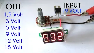 Rangkaian penurun tegangan (regulator dengan Ic LM317)