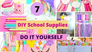 7  DIY School Supplies / Do It Yourself Craft Ideas