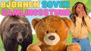 Bjørnen sover, liten bjørn og stor bjørn. Samlingsstund om bjørner. Norsk kjent barnesang.