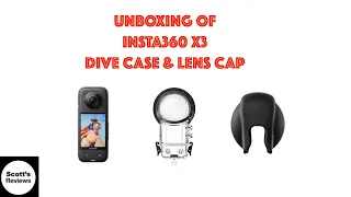 Insta360 X3 Camera Unboxing Dive Case and Lens Cap, Crazy!!