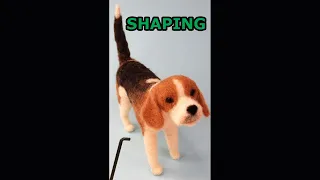 Getting the Shape Accurate when Needle Felting, Tip for Beginners #short #needlefelting
