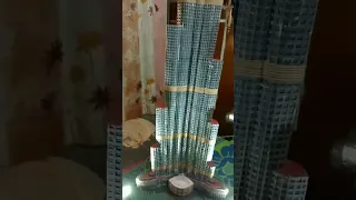 😱Burj Khalifa Handmade Cardboard Model😱#shorts #viral #creativeartsbyrahul