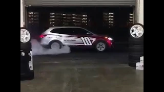 RWD converted 1000hp SantaFe with flames