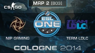 NiP Gaming vs. Team LDLC (Map 2) - ESL One Cologne 2014 - Semifinals - CS:GO