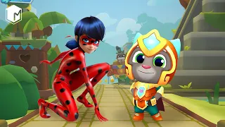 Miraculous vs Talking Tom Hero Dash - Gameplay Walkthrough - Talking Tom Hero vs Ladybug & Cat Noir
