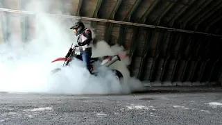 Supermoto burnout